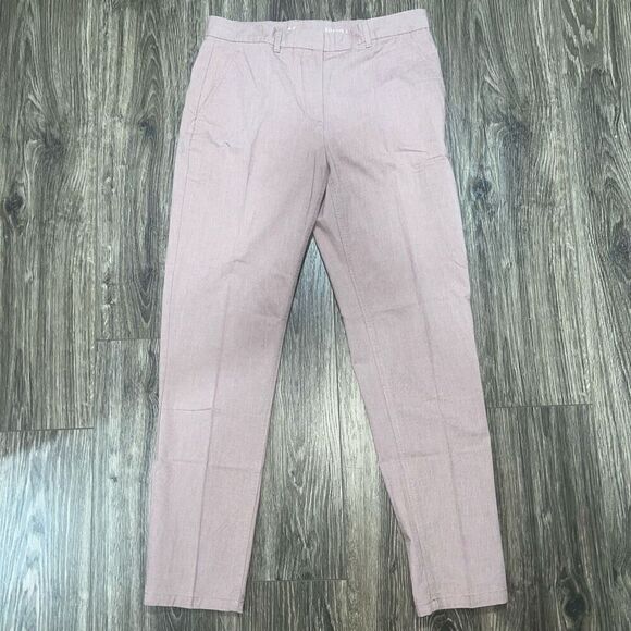 Khakis by Gap Womens Broken in Straight Size 4 Regular Purple Chambray Mid Rise - Picture 1 of 6